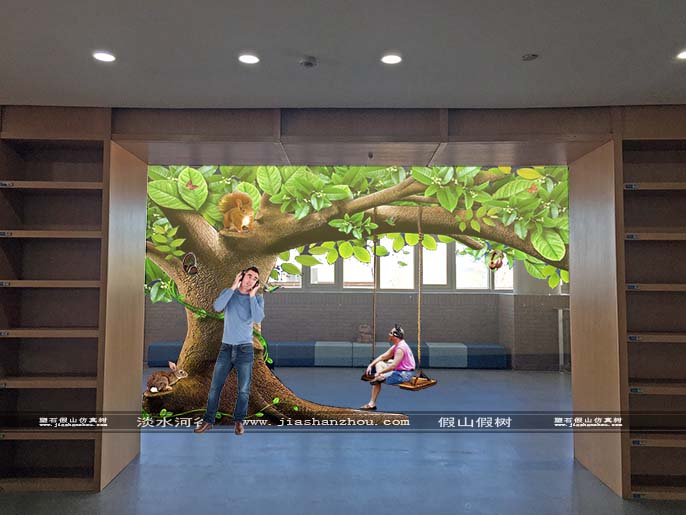 仿真樹裝飾效果圖照葫蘆畫瓢設(shè)計制作完成后美感多多
