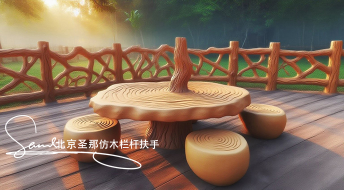 jimeng-2025-06-25-8483-正在施工制作的旅游區(qū)樓梯室外安全圍欄設計制作過程，美工正在施工制作，先用鋼筋焊接....jpeg